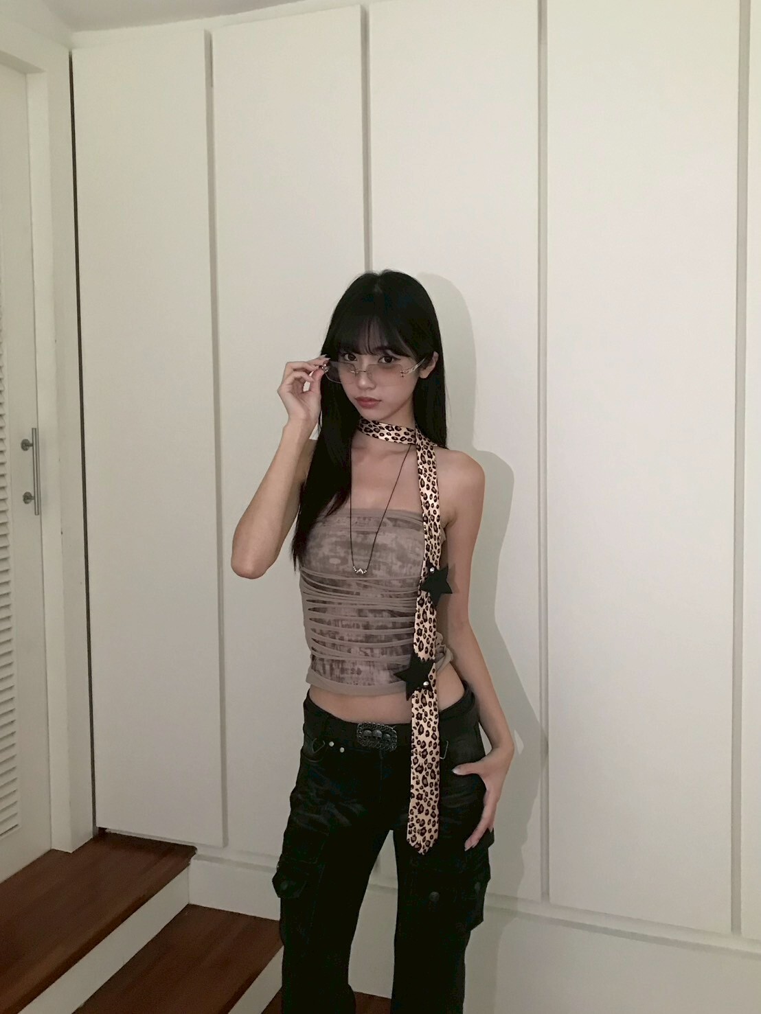 末日廢土🪐設計感割破渲染平口上衣