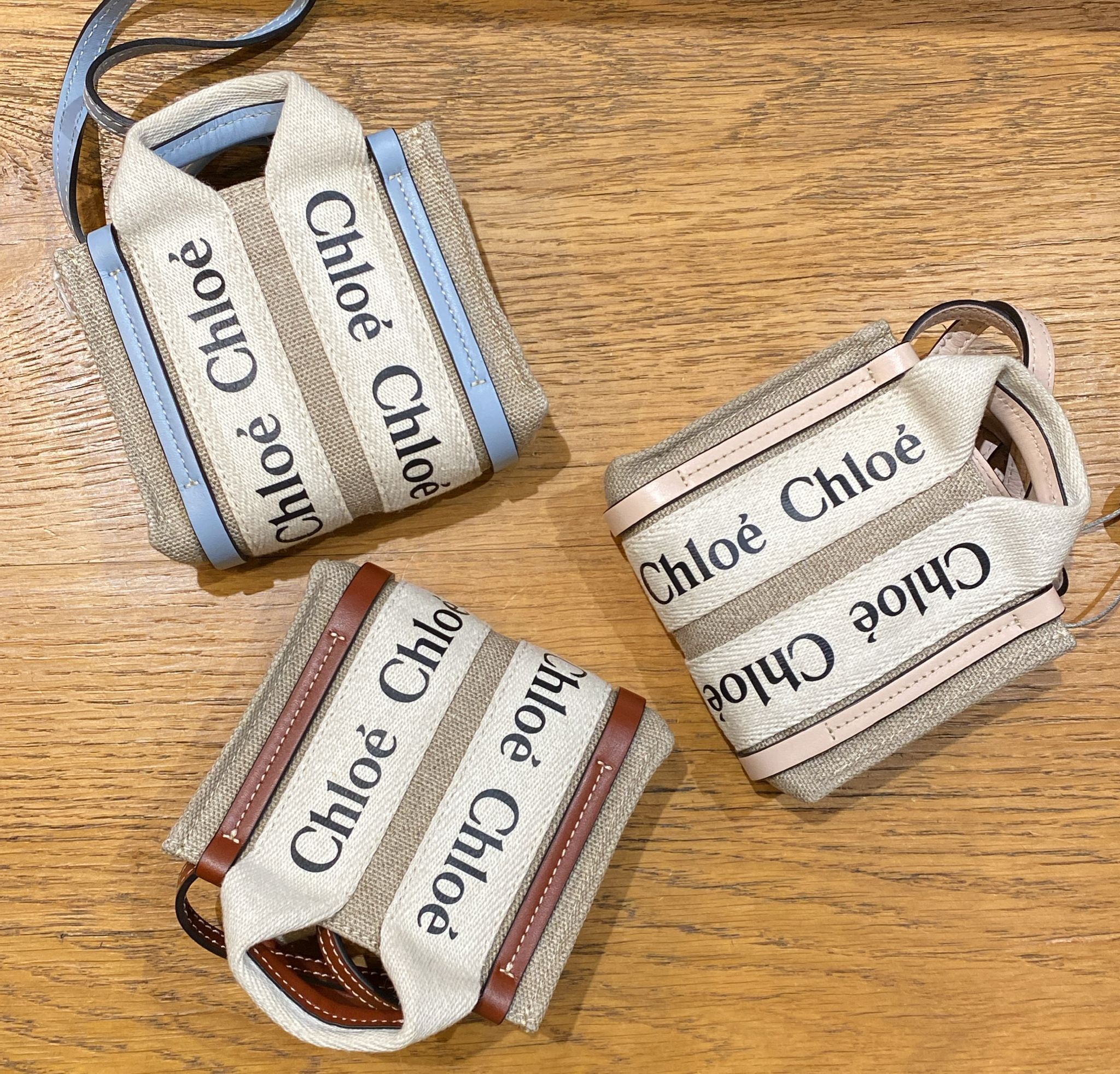 Chloe Nano Canvas Crossbody Tote Bag 3 colors