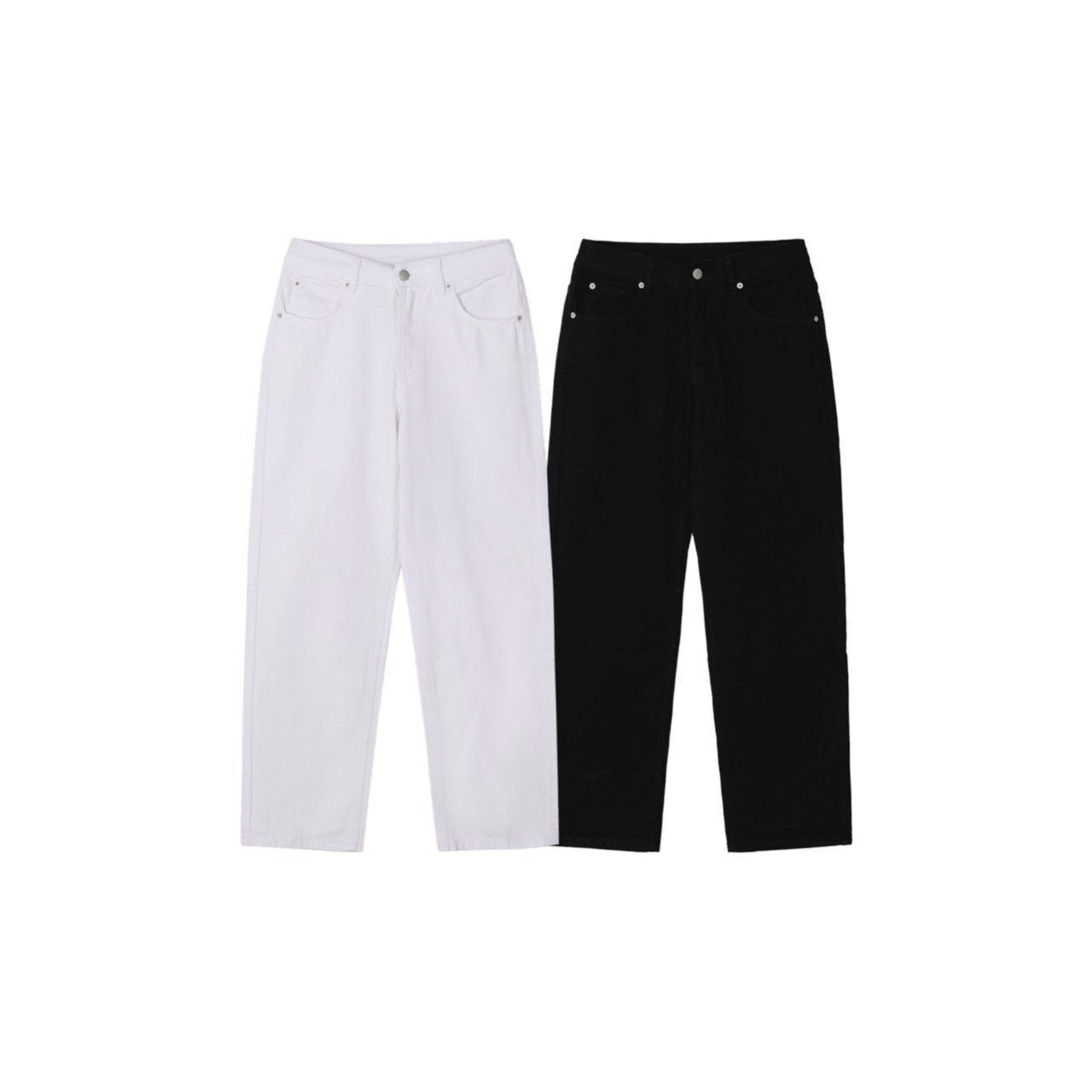 淨色鬆身牛仔褲 Veil-073P