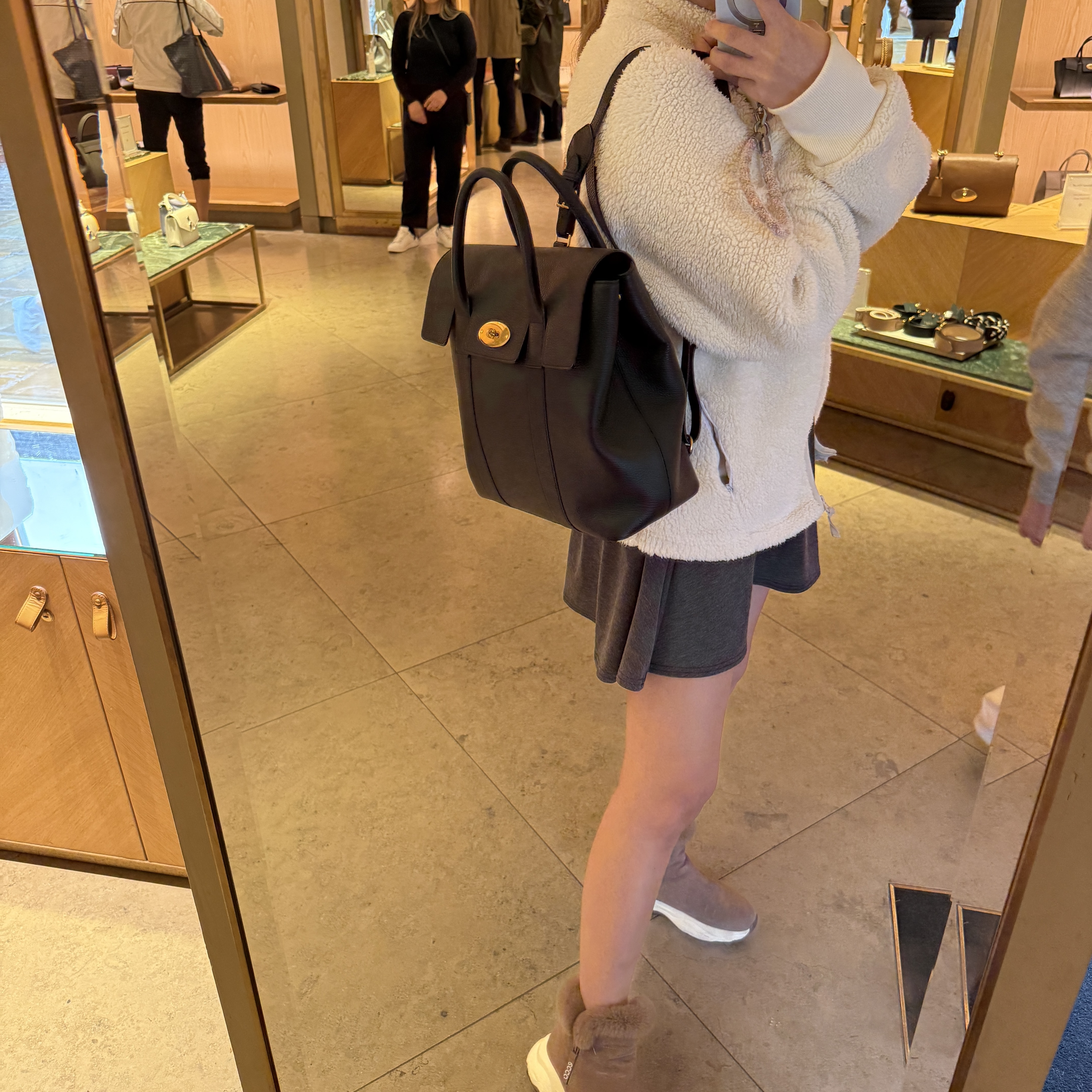 Mulberry Bayswater leather tote backpack 3 colors