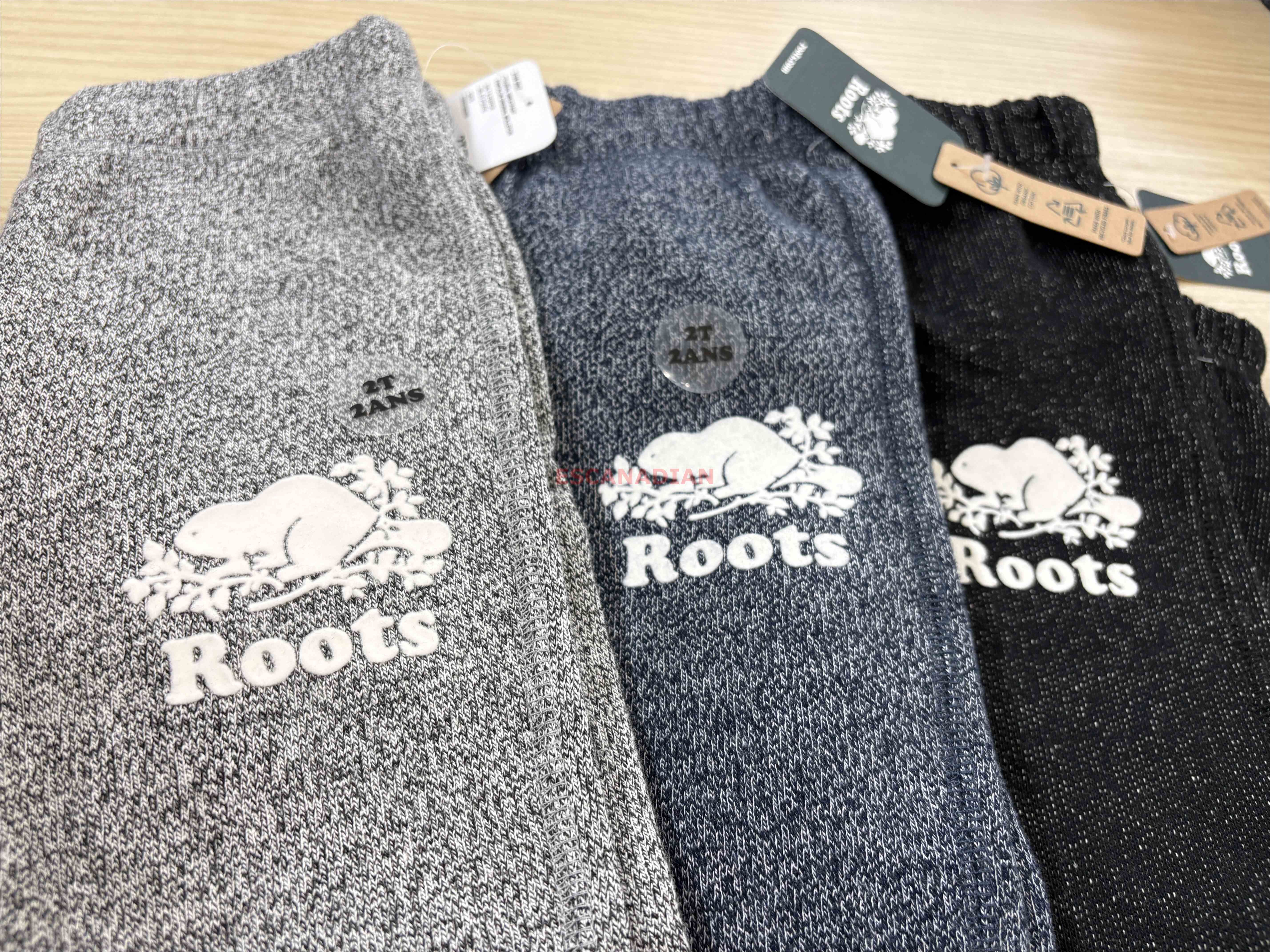 ROOTS 小童/Baby 經典款 海狸 縮口 刷毛 棉褲 (3色)