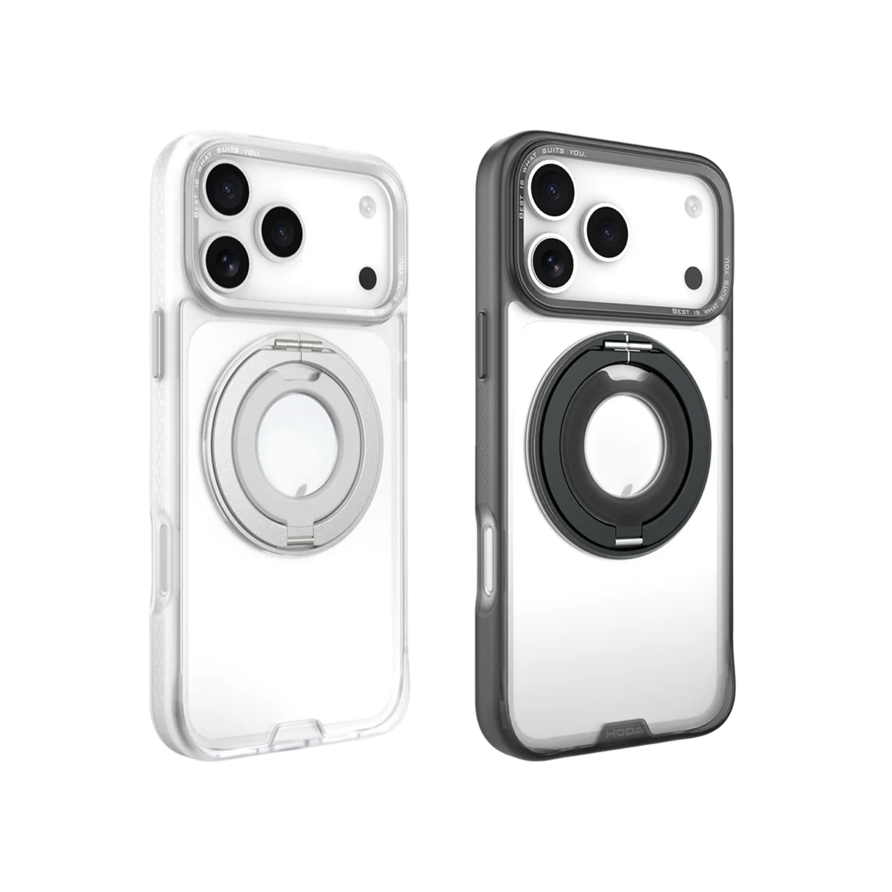 Hoda iPhone 17 Pro Max 柔石360°支架軍規防摔保護殼