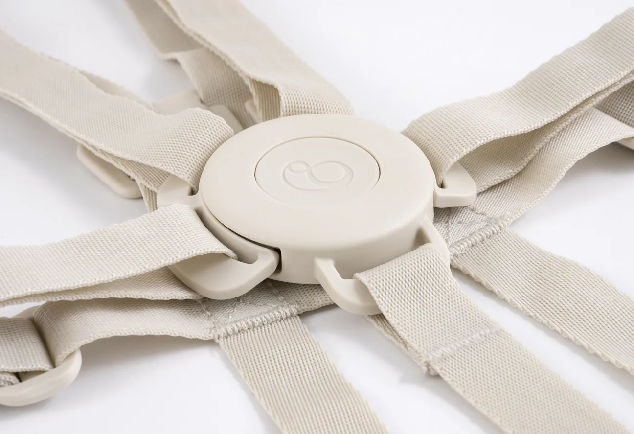 Stokke–Harness 安全帶,快速解開按鈕,輕鬆安裝於護圍上
