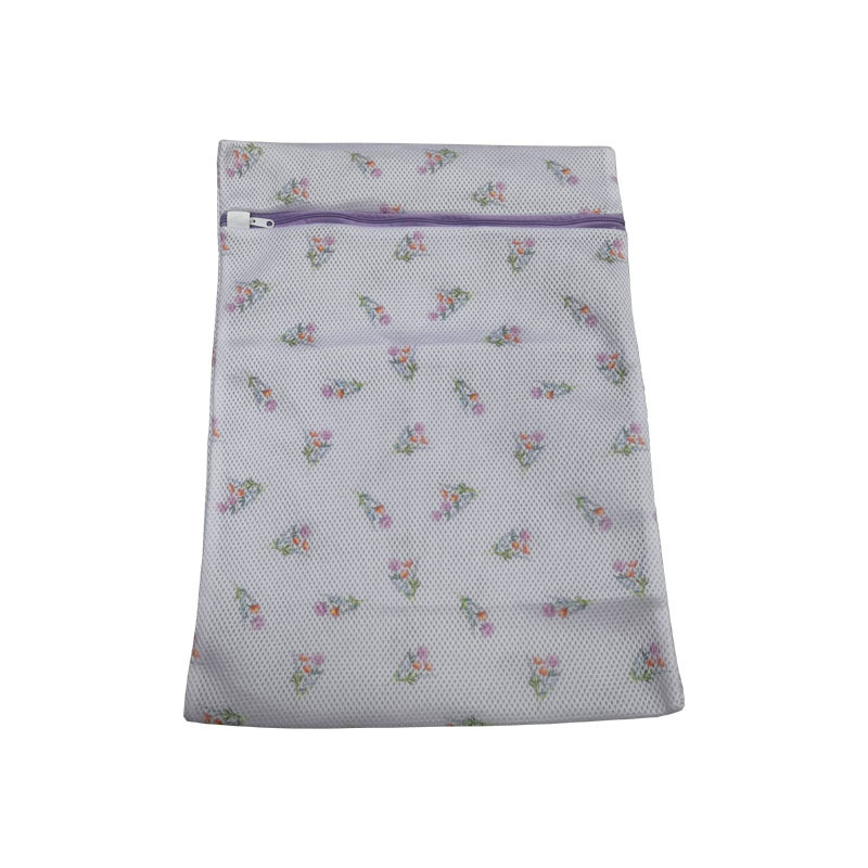 TP 小花圖騰洗衣袋/紫 35×48×1cm