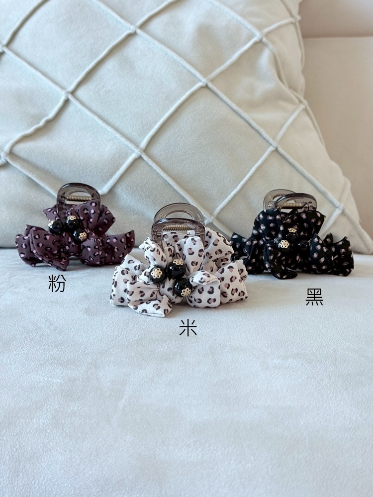 『米』滿版豹紋珠珠抓夾