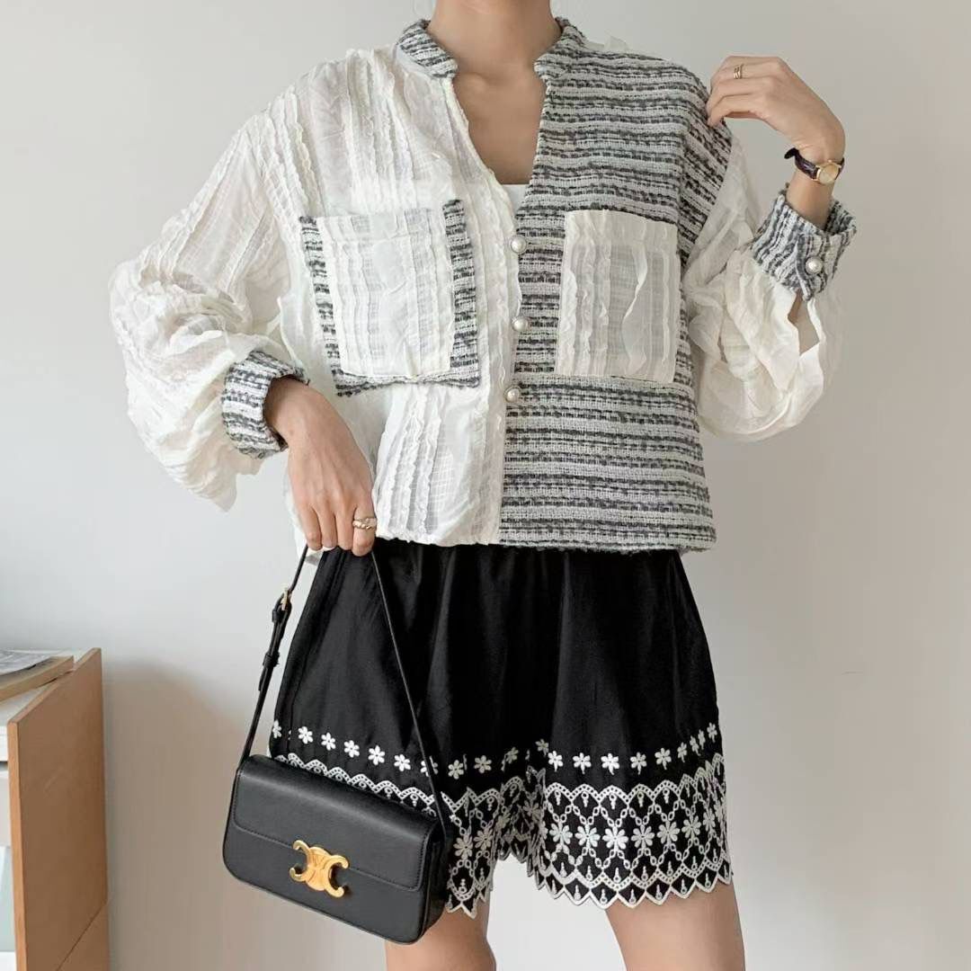 【韓國連線】皺皺半Tweed恤