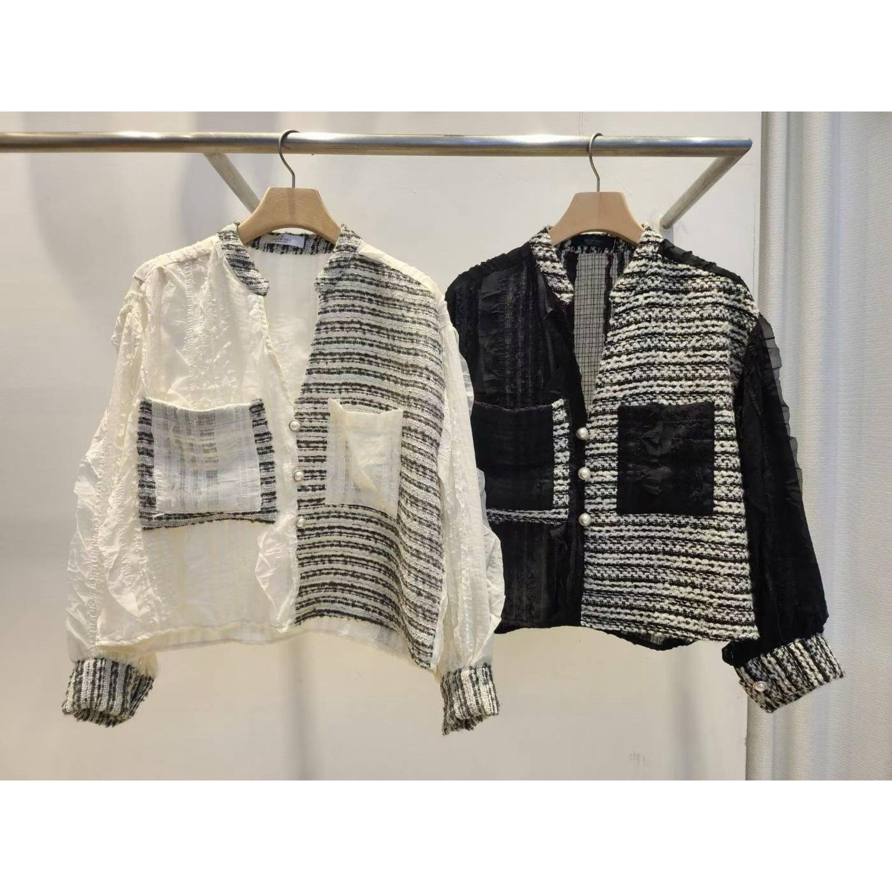 【韓國連線】皺皺半Tweed恤