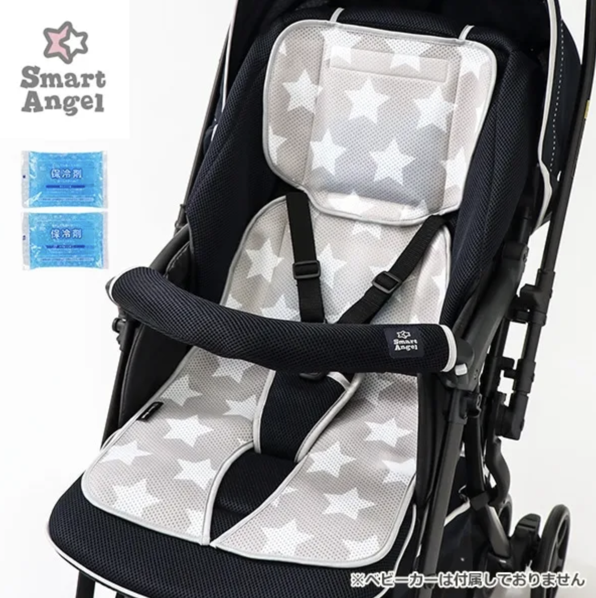 嬰兒車涼感車墊-星星