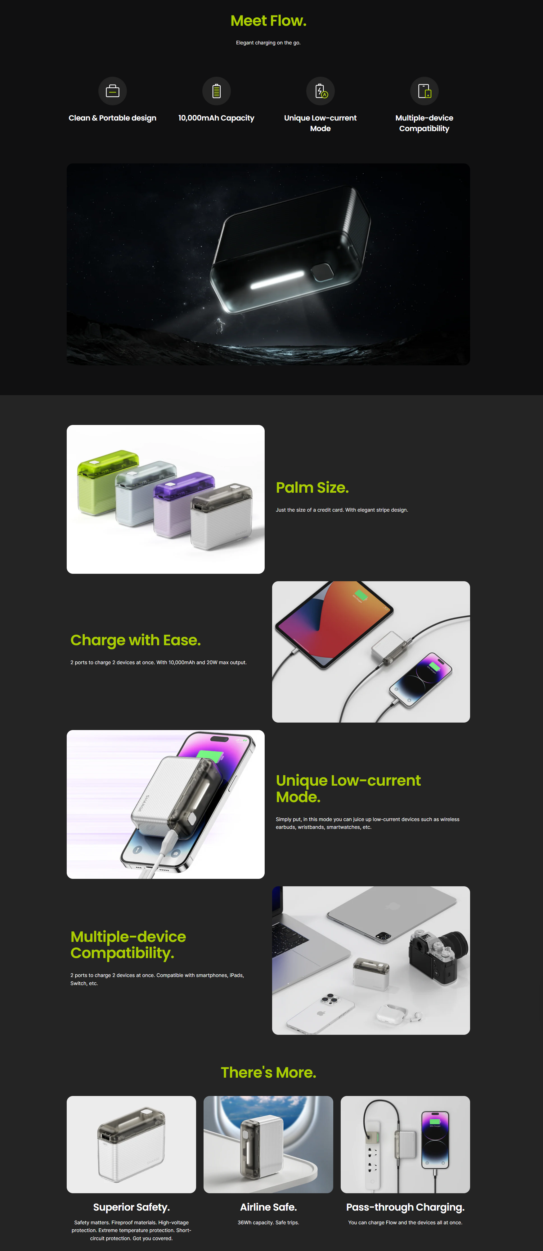 SHARGE Flow Power Bank 10000mAh