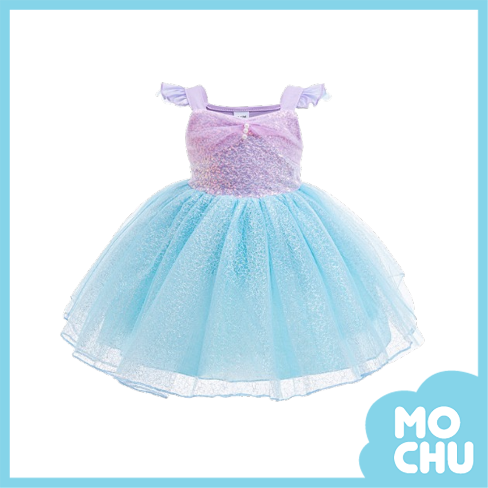 美人魚公主亮片珠花洋裝