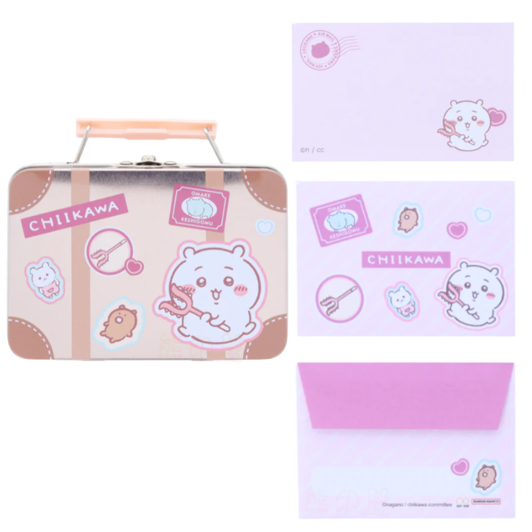 Chiikawa吉伊卡哇迷你信紙鐵盒套裝