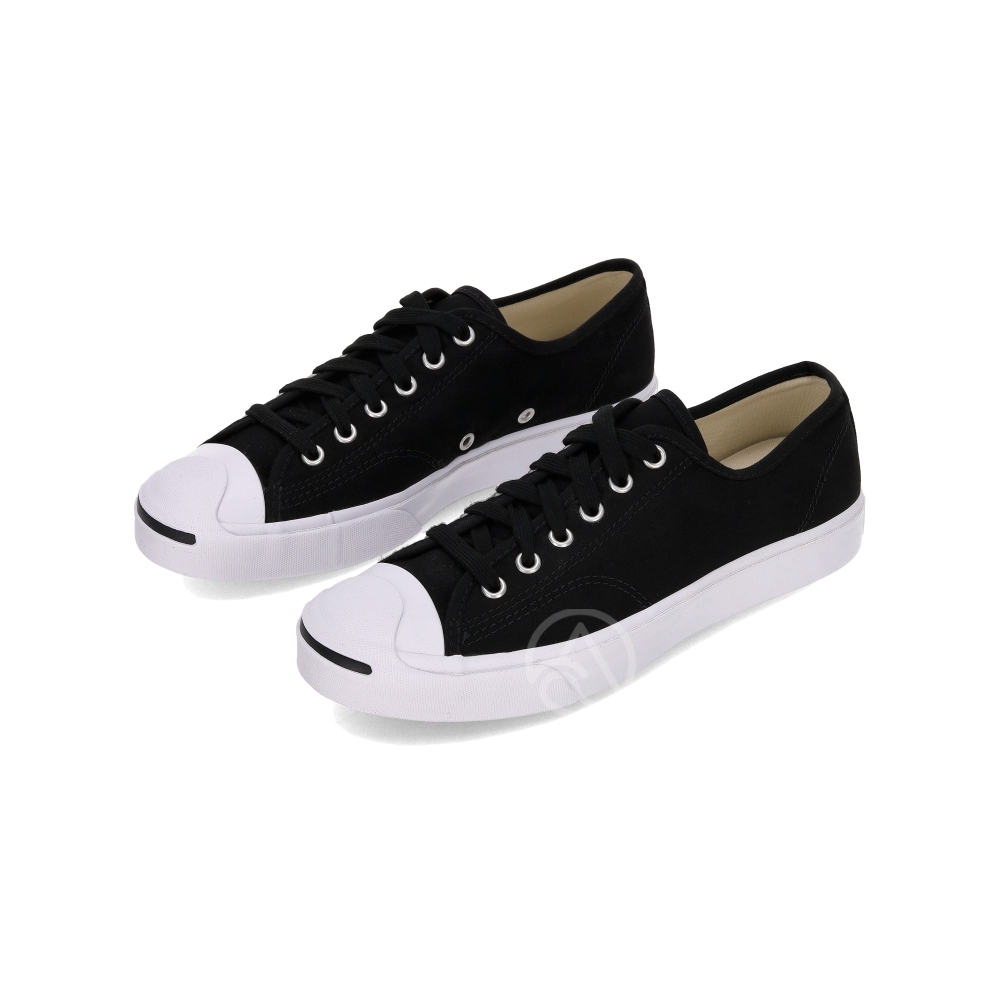 Converse Jack Purcell 新製 開口笑 帆布鞋 男女款 黑色 164056C