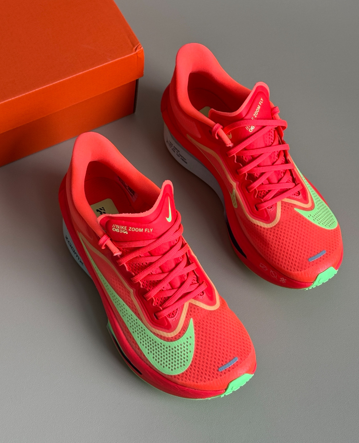 男鞋 NIKE ZOOM FLY 6 橘紅黃 緩震 透氣 輕盈 碳纖維 慢跑 運動鞋【FN8454-601】