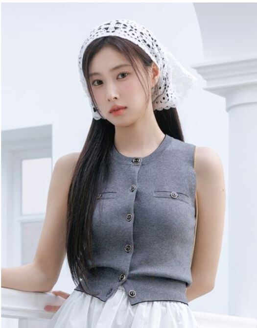 [預購] 折扣 SNIDEL復古紐扣無袖針織套頭衫