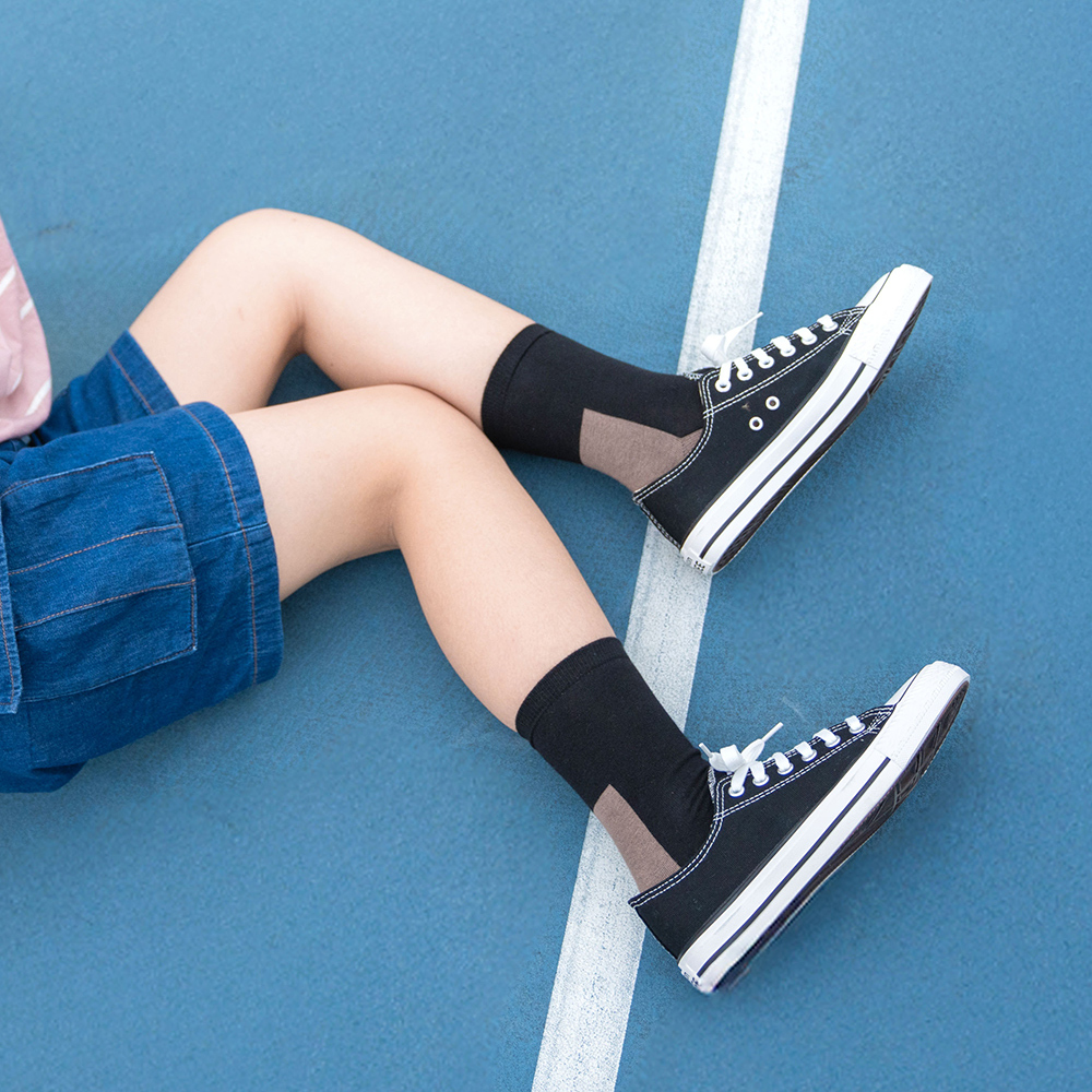 《歐嗨呦！陽光吐司襪》醇黑可可-中筒-S〈除臭〉