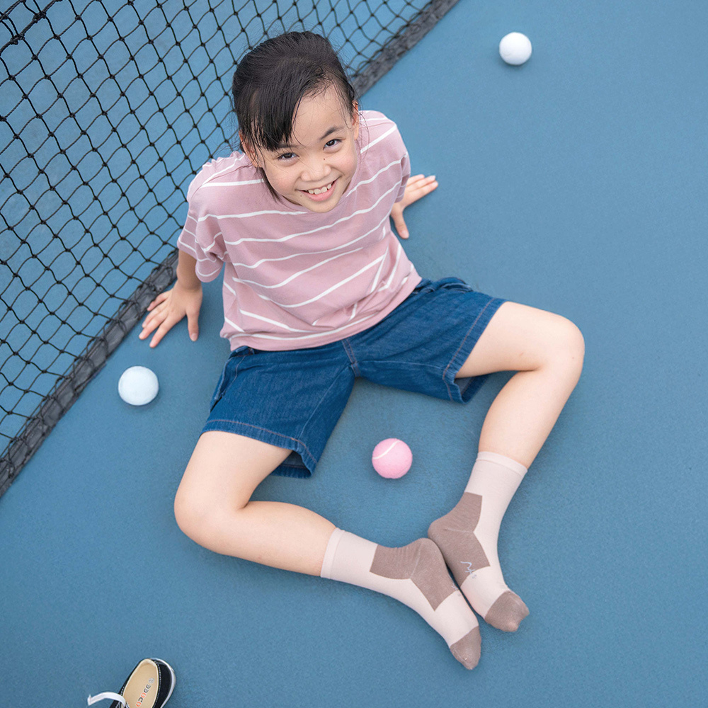 《歐嗨呦！陽光吐司襪》蜜糖可可-中筒-S〈除臭〉