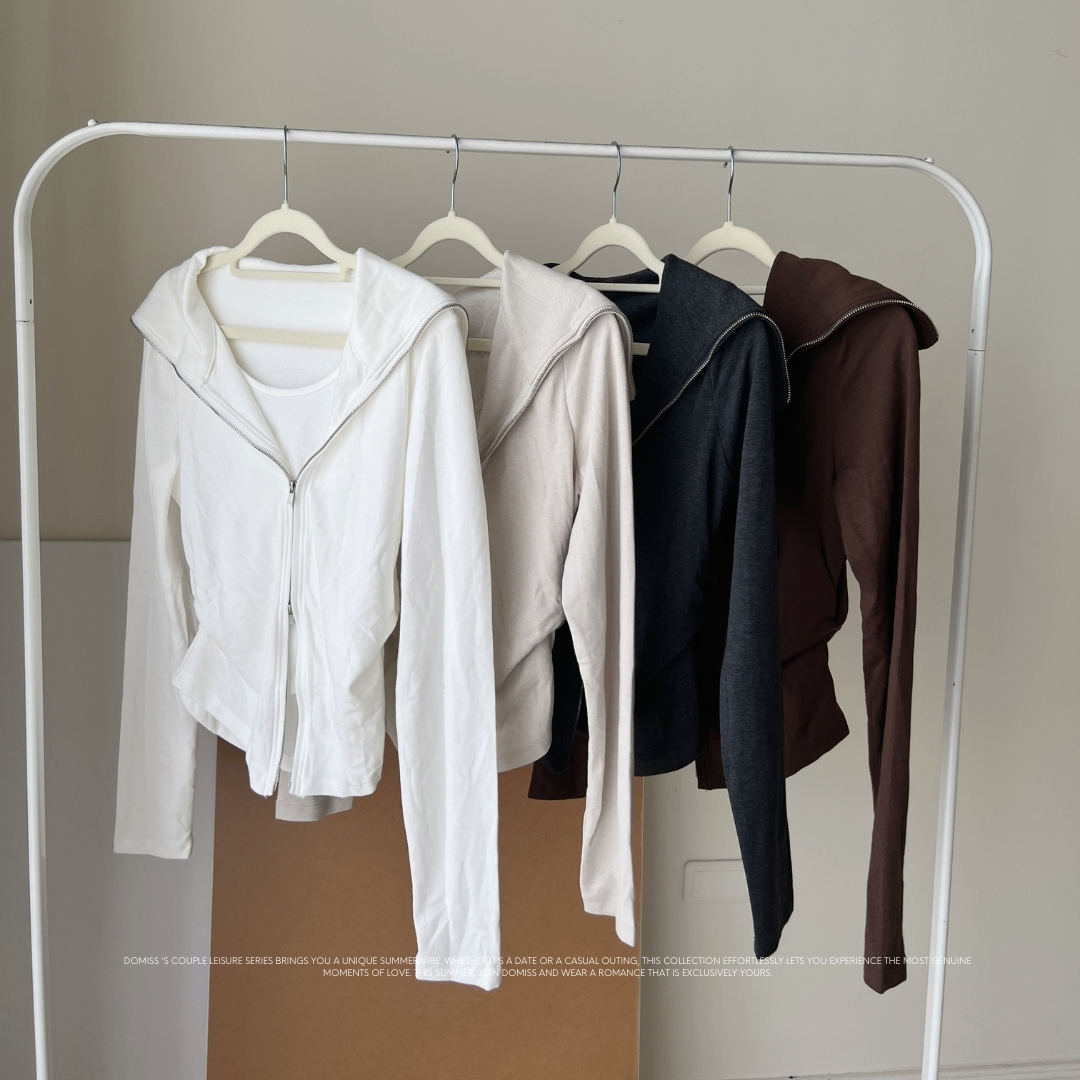 【凹造型假兩件】DOMISS連身外套+背心-4色 套裝 秋冬外套 長袖上衣(現貨)