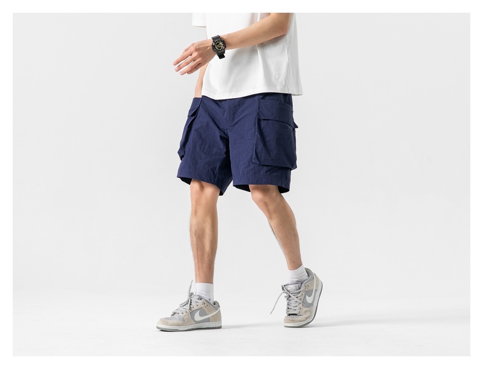 9M22 立體掀蓋口袋素色工裝短褲 六色