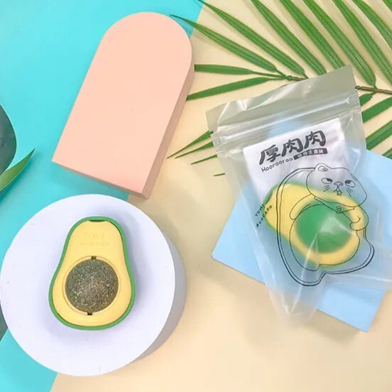 Hoorooroo厚肉肉｜酪梨造型多功能貓薄荷玩具