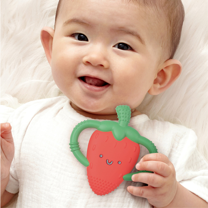 Itzy Ritzy 矽膠固齒小夥伴-甜心草莓