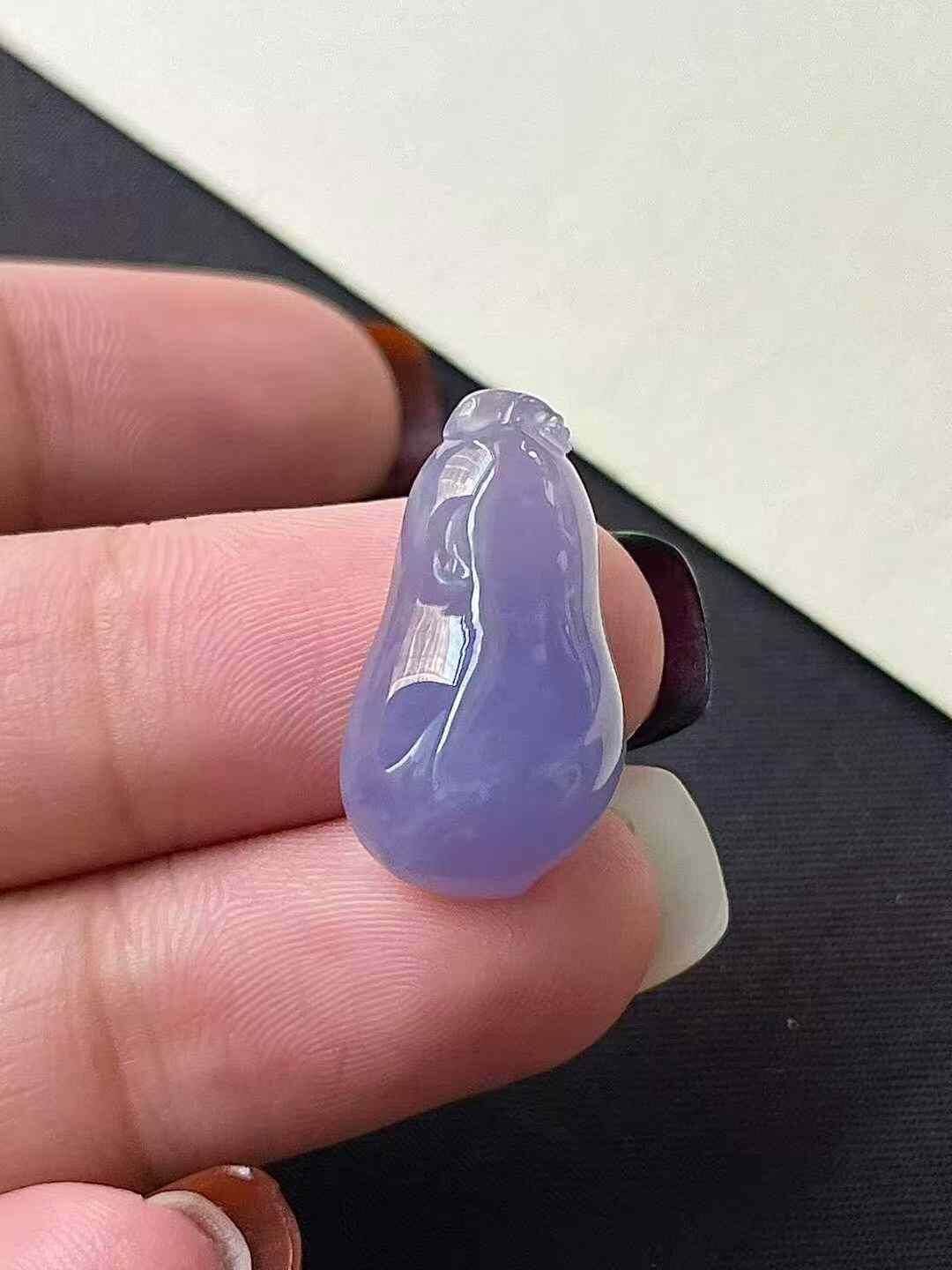 翡翠紫羅蘭福瓜,天然翡翠A玉, 緬甸玉, Jade, Jadeite