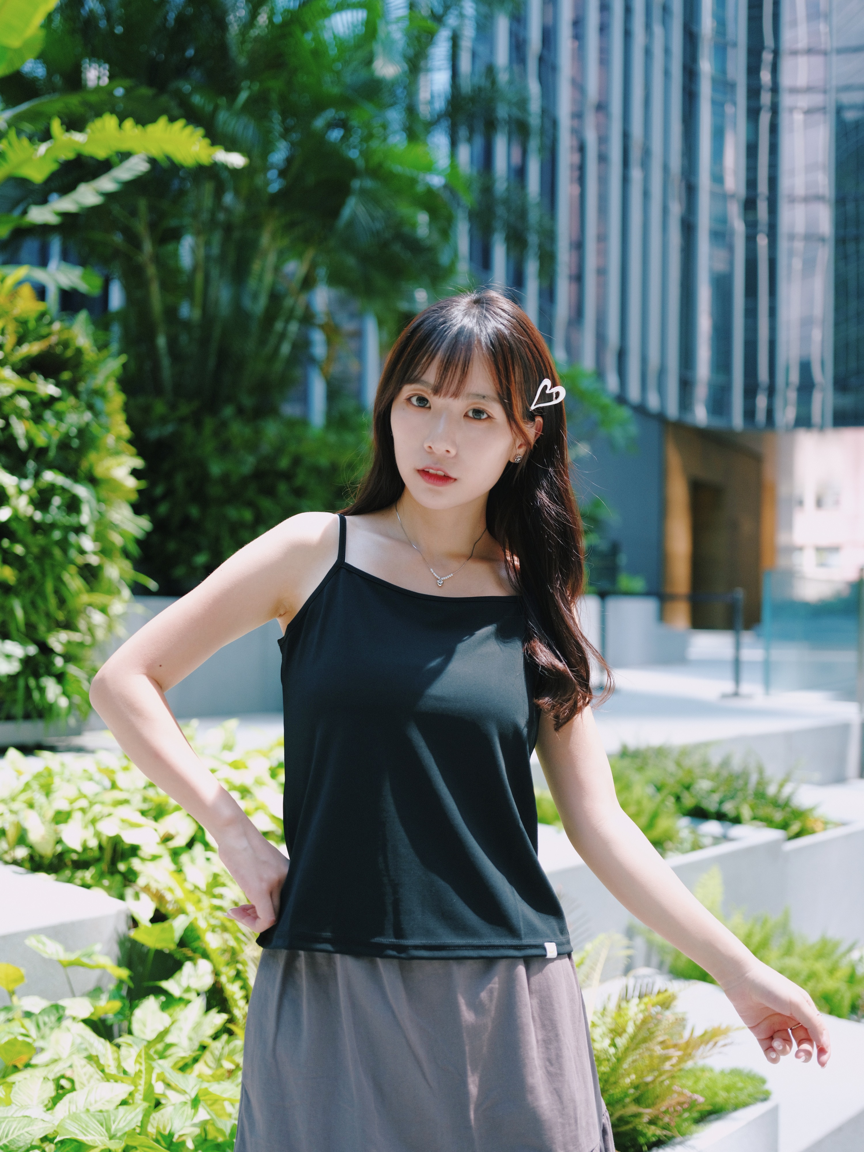 【體感-3°C】兩色 / 涼感柔滑吊帶背心 / Cooling Soft Camisole