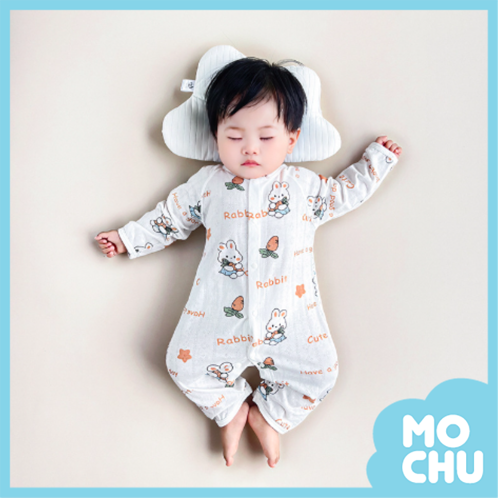 竹纖維春夏長袖連身衣-丘特兔