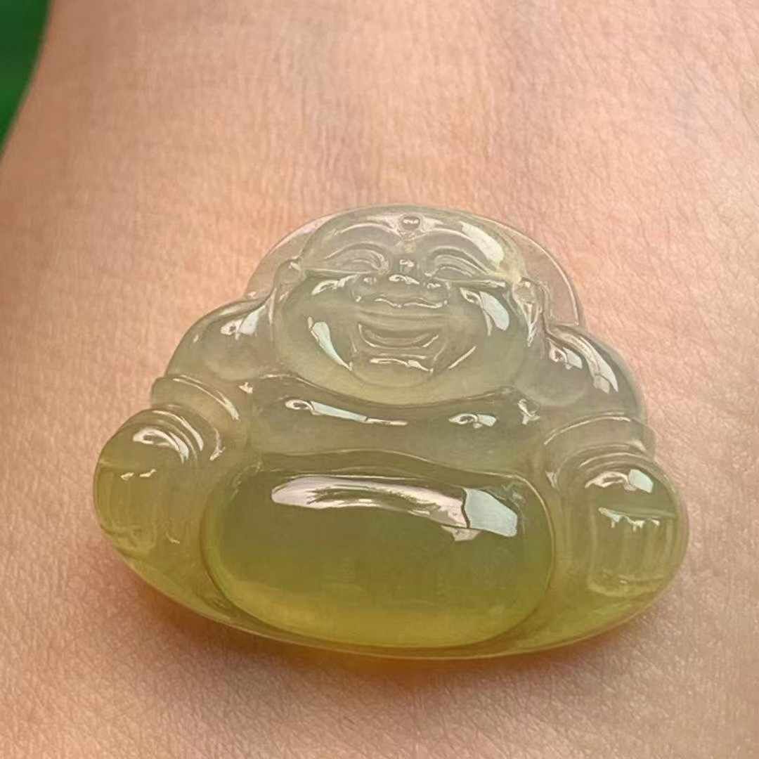 96333 翡翠黃翡佛公