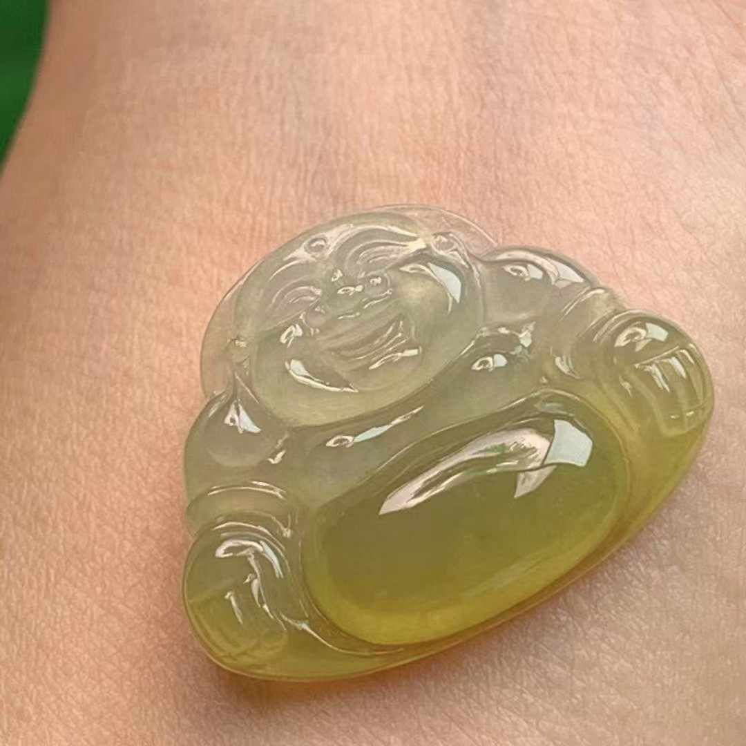 96333 翡翠黃翡佛公