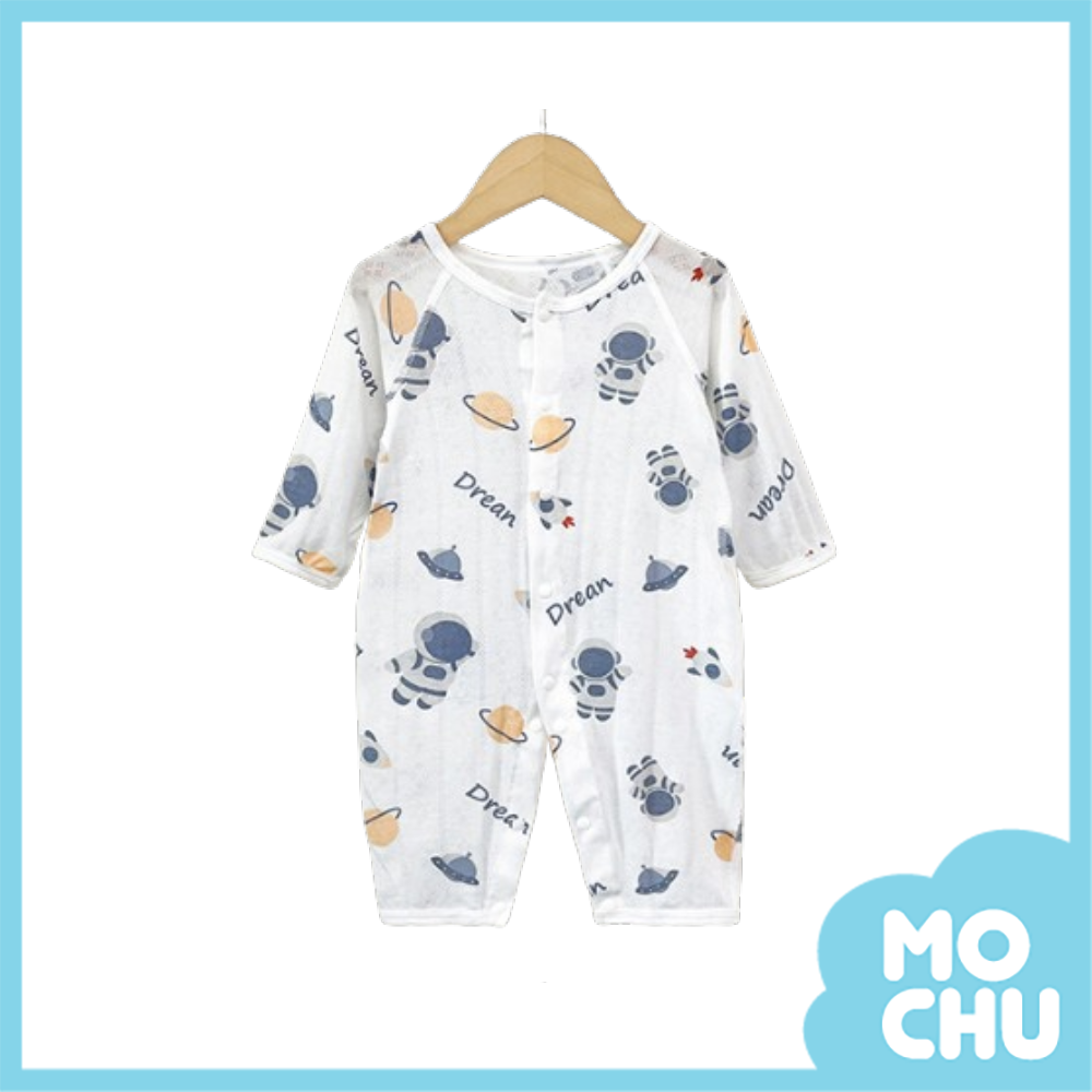 竹纖維春夏長袖連身衣-宇航夢