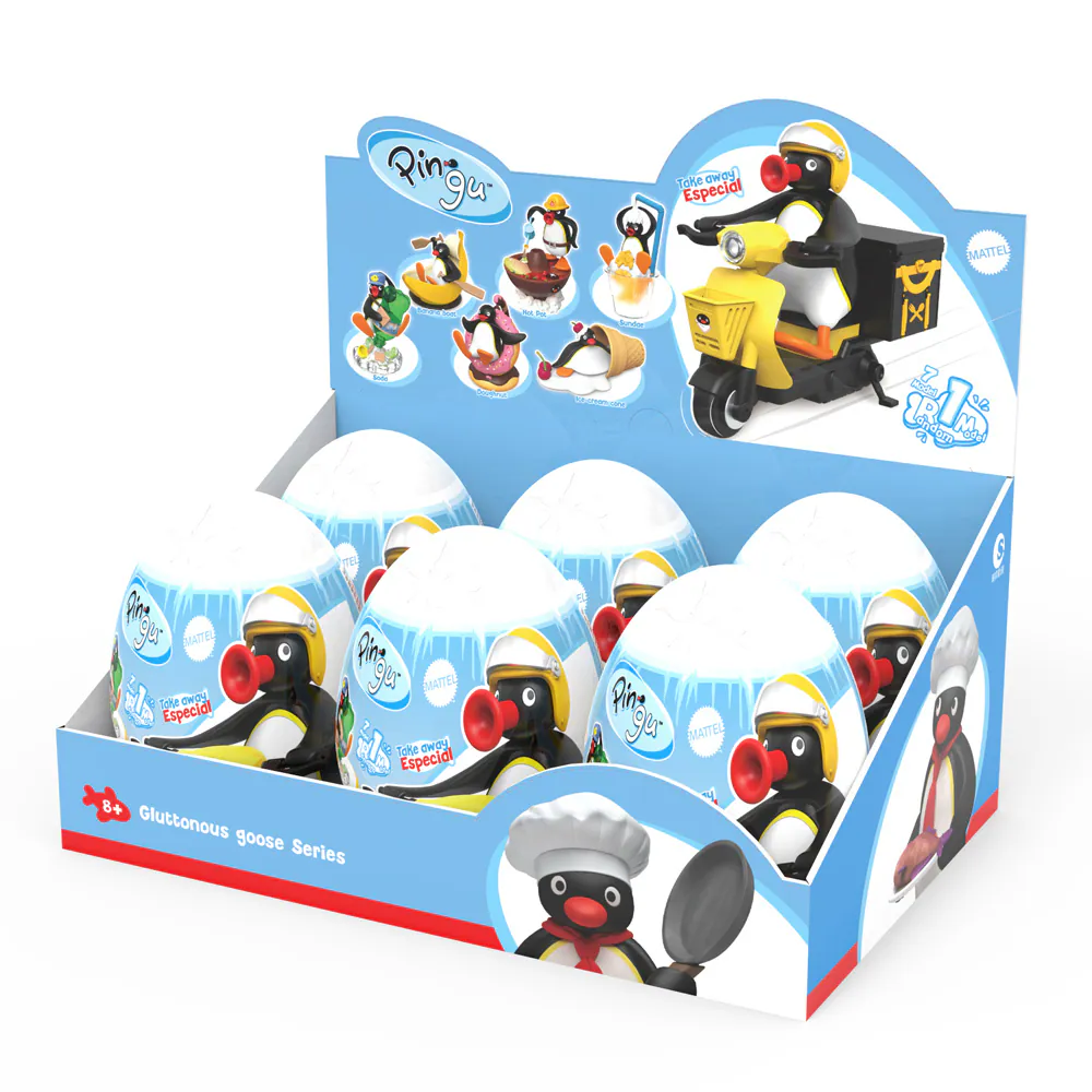 Pingu企鵝家族-驚喜美食場景系列公仔2 (隨機出貨)