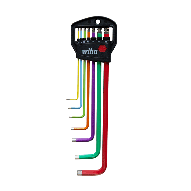 WIHA 44848 Classic 彩色球頭內六角扳手7件套
