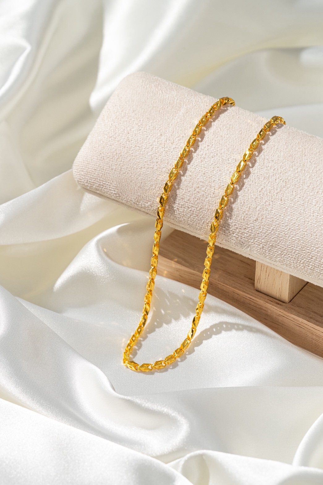 立體菱刻金鍊｜B