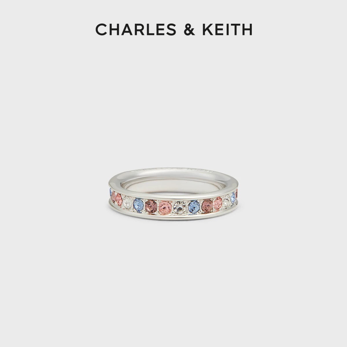 CHARLES & KEITH 小ck 水鑽戒指