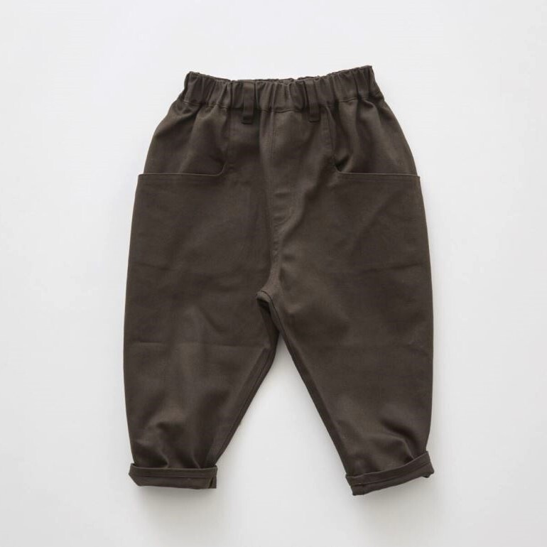 ELFINFOLK 斜紋布工作褲 Cotton Heavy Twill Sarrouel Pants  chocolate