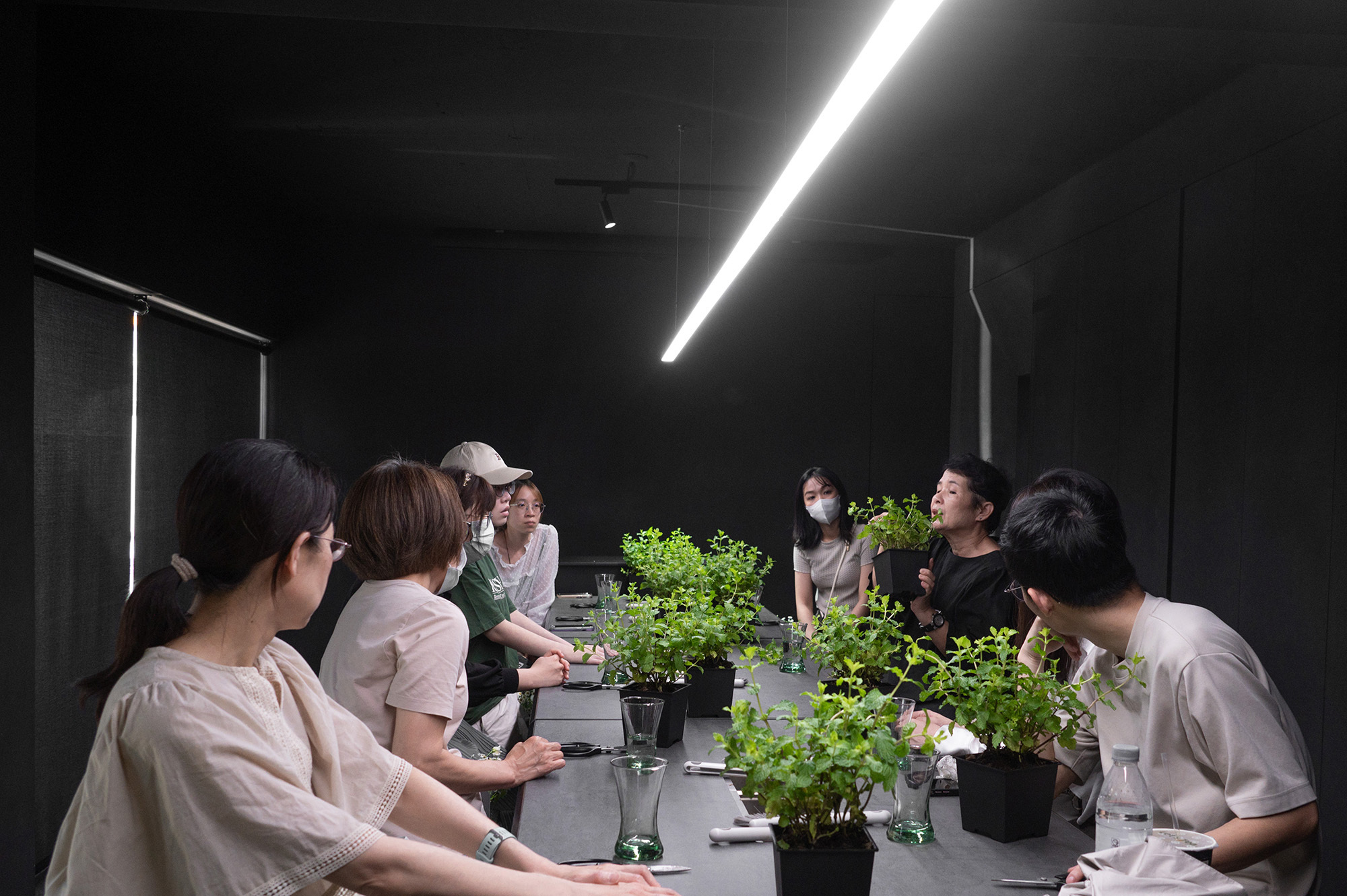 花藝課程上課時的樣子