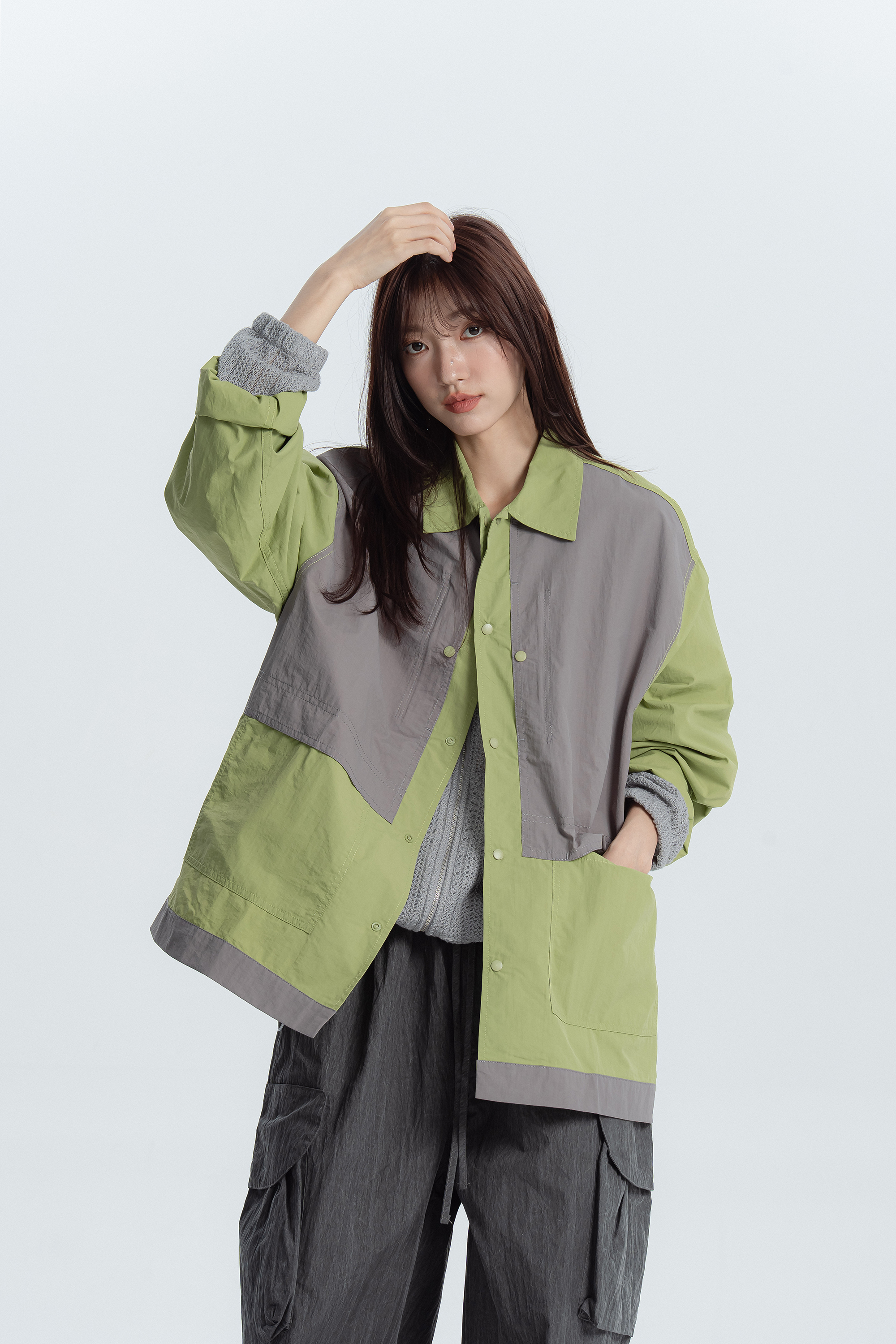 TW製造|Formosa拼色質感襯衫 2色