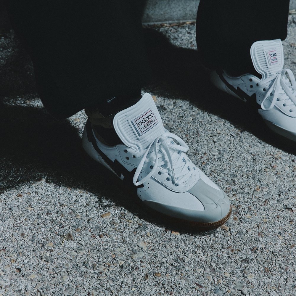 ADIDAS x BAPE SAMBA OG 聯名款 白 黑線 休閒 薄底 焦糖底 德訓鞋 JR9245