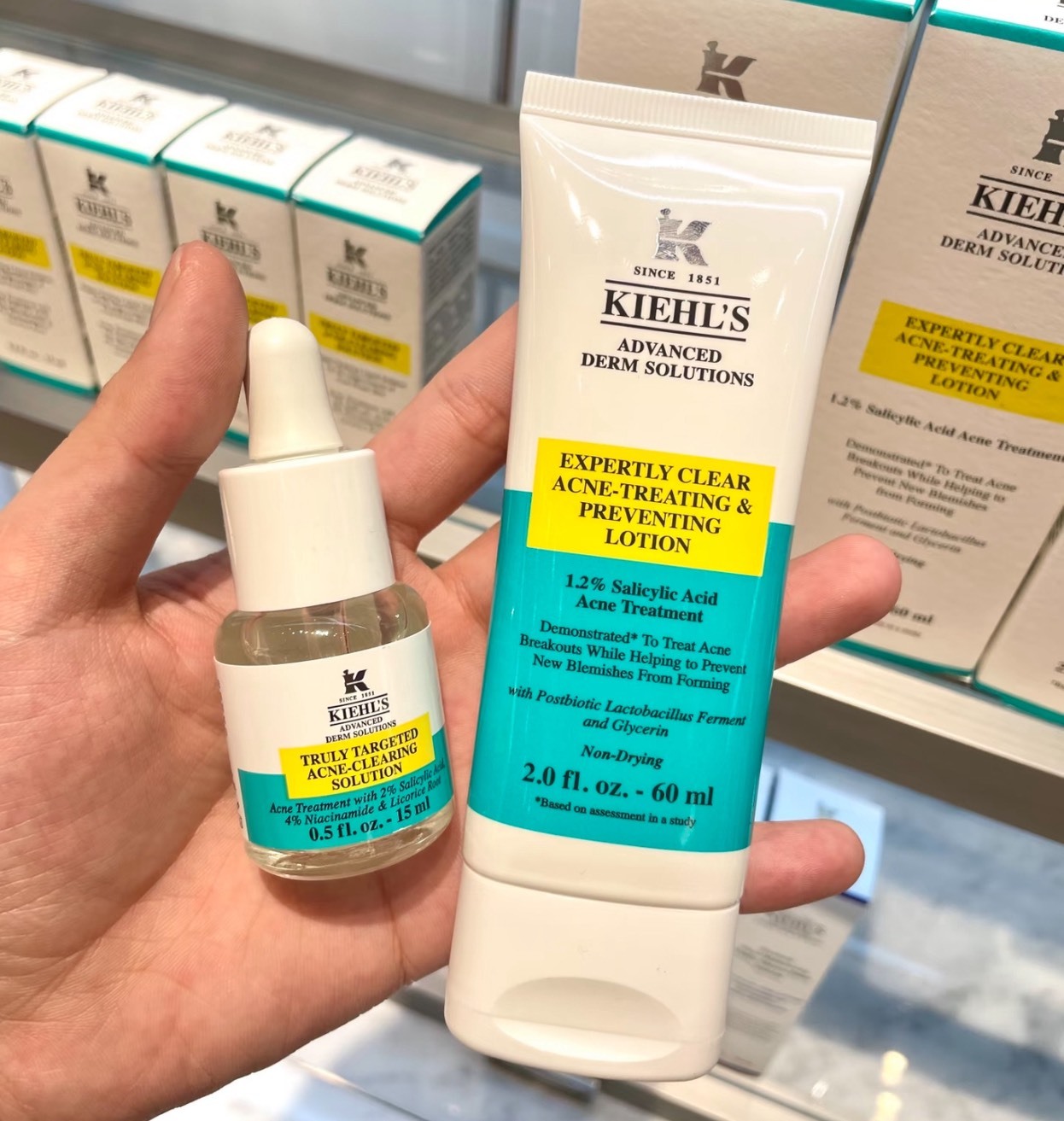 📦預購 Kiehlʼs契爾氏-2%水楊酸痘痘精華露15ml / 1.2%水楊酸涼感痘痘凝膠60ml