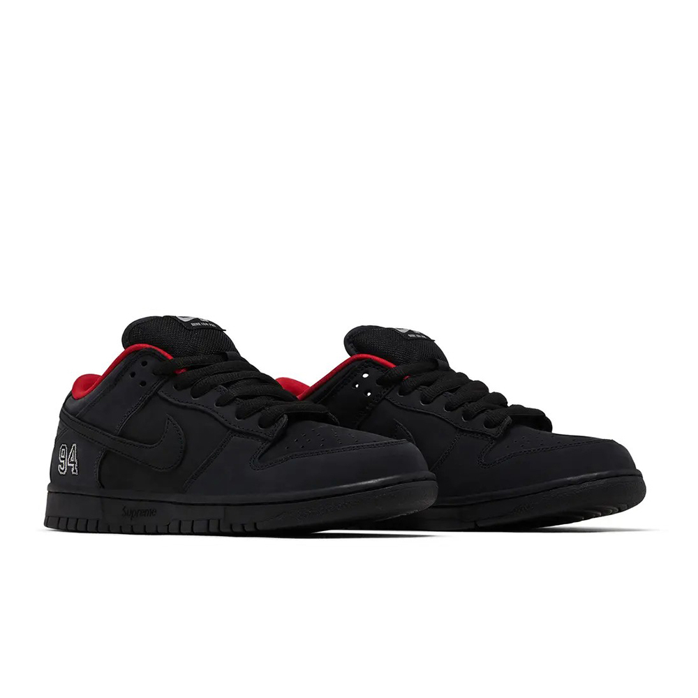 Supreme x Nike SB Dunk Low Supreme 94 Black 黑紅 HQ8487-001