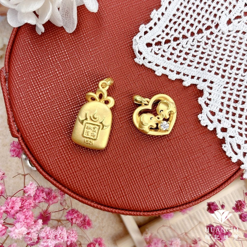 桃花好旺御守/好對象 黃金墜子