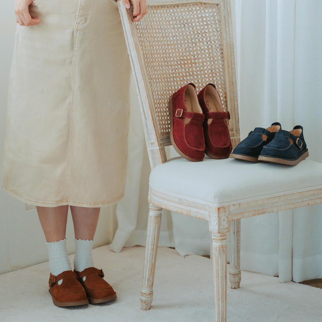 Town color daily-steamed bun shoes