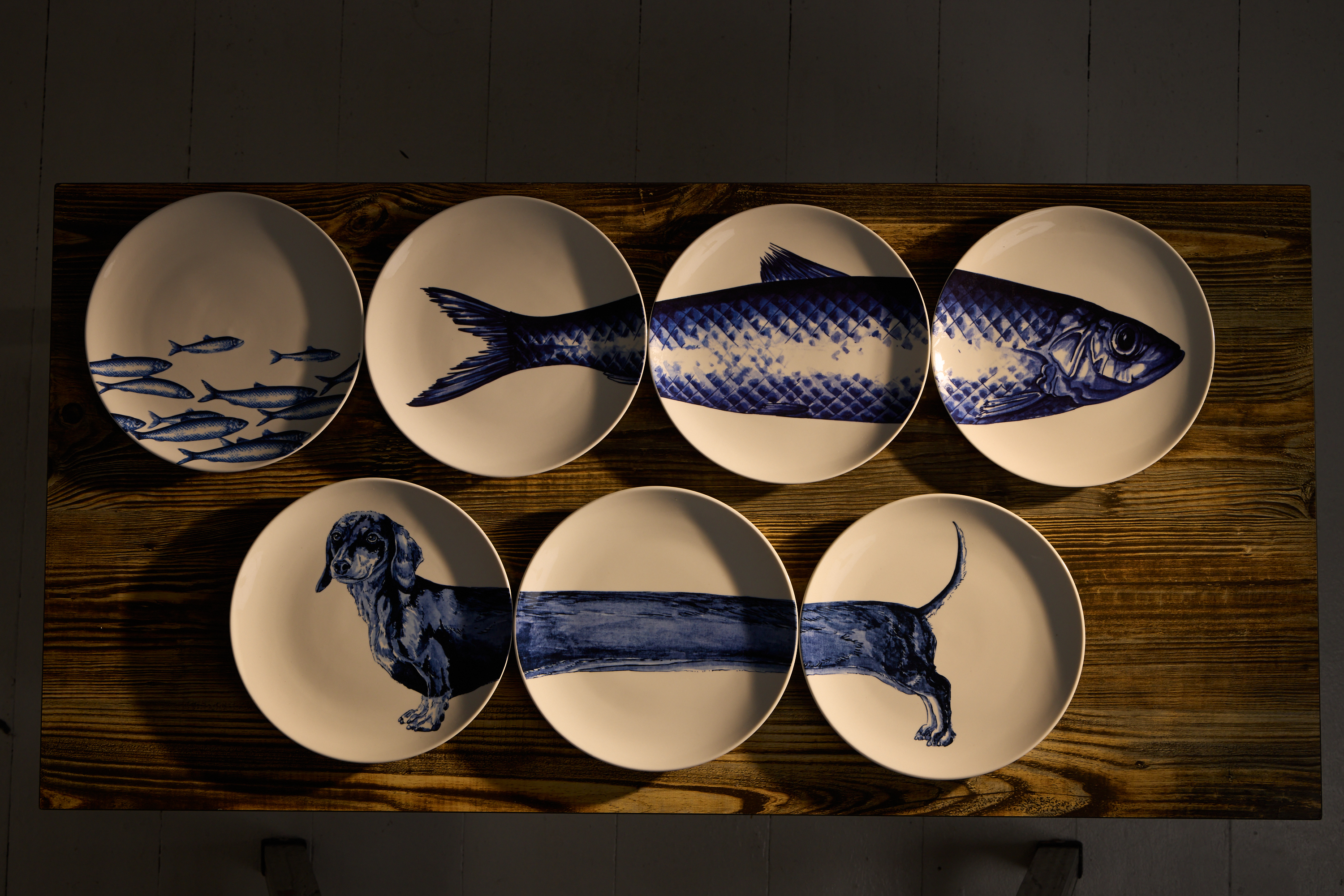 HEINEN DELFTS BLAUW｜掛式餐盤-Fish-26cm