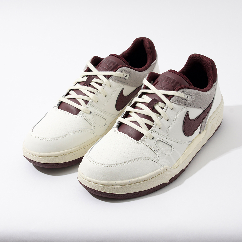 Nike Full Force Low 男鞋 白酒紅色 板鞋 運動 休閒 麂皮 基本款 休閒鞋 FZ4629-100