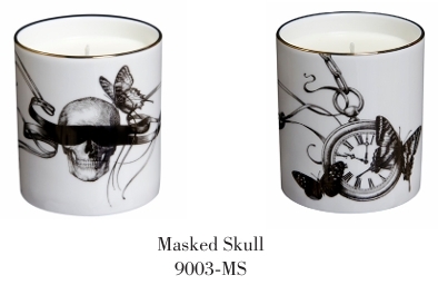 骷顱頭與蝴蝶的重生故事蠟燭