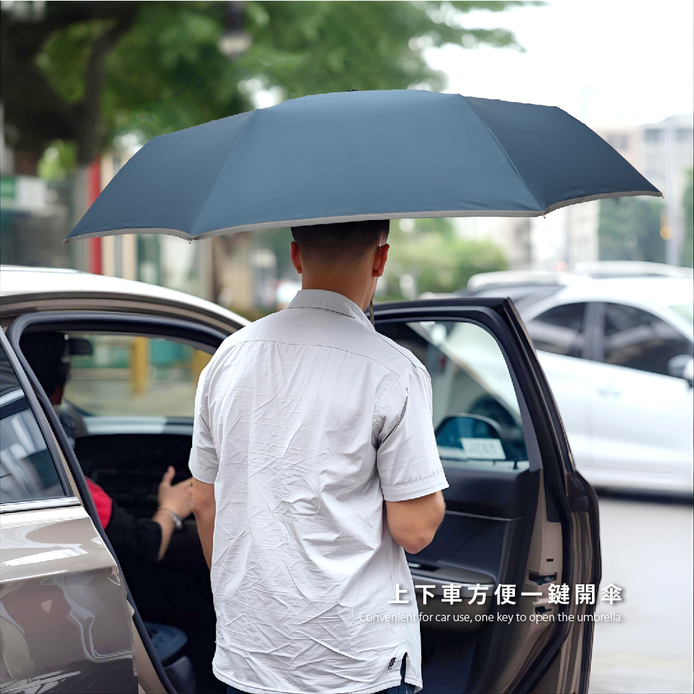 超強安全自動傘巨無霸，上下車首選自動傘款式，一件自動開收好方便