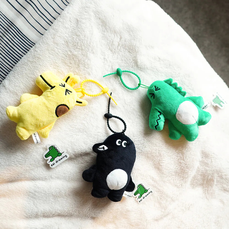 ZZI DRAWING｜PLUSHDOLL KEYCHAIN (3TYPES)