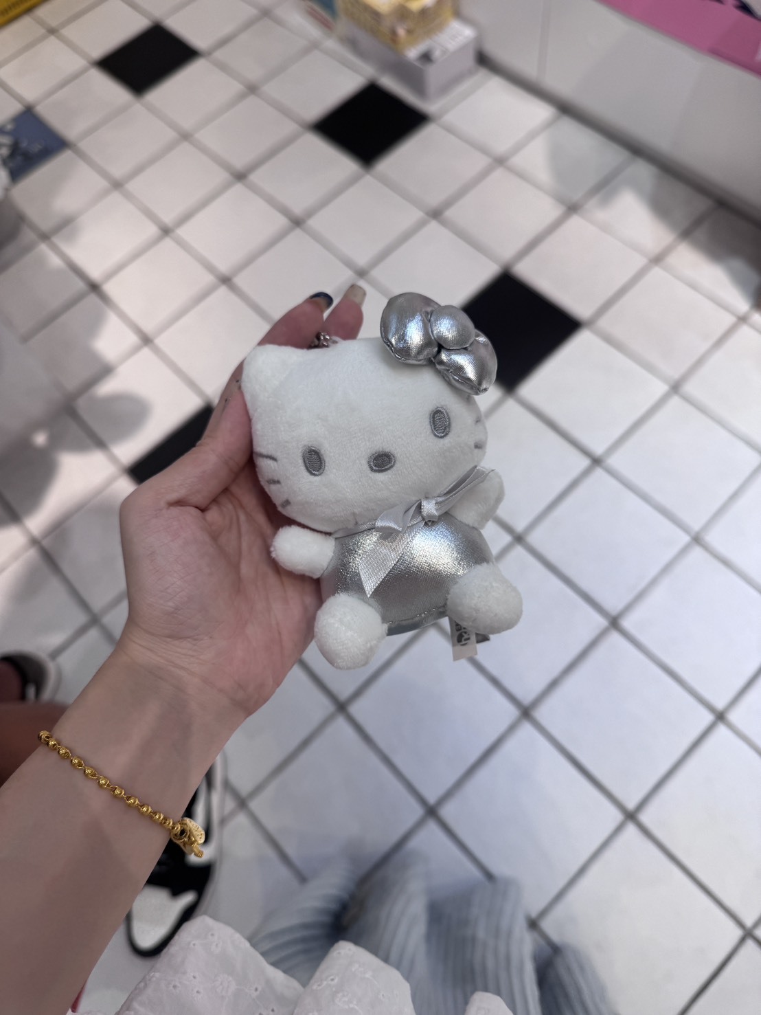 韓國連線 三麗鷗銀色限定版 KITTY貓 / 庫洛米