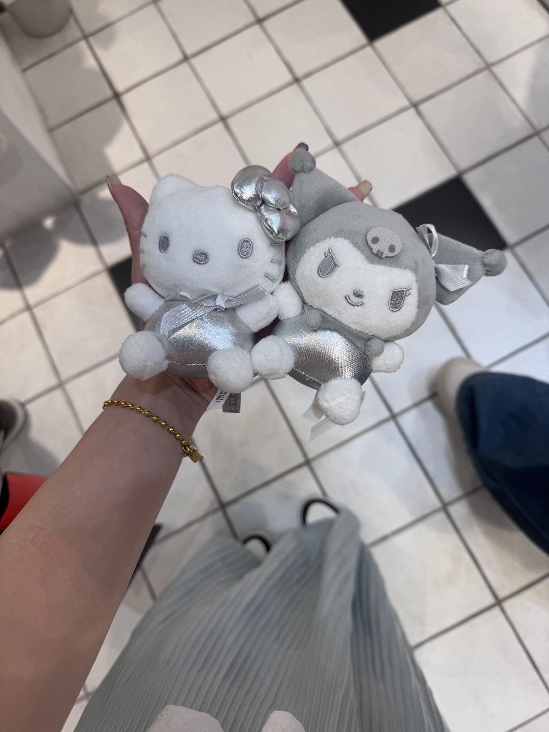 韓國連線 三麗鷗銀色限定版 KITTY貓 / 庫洛米