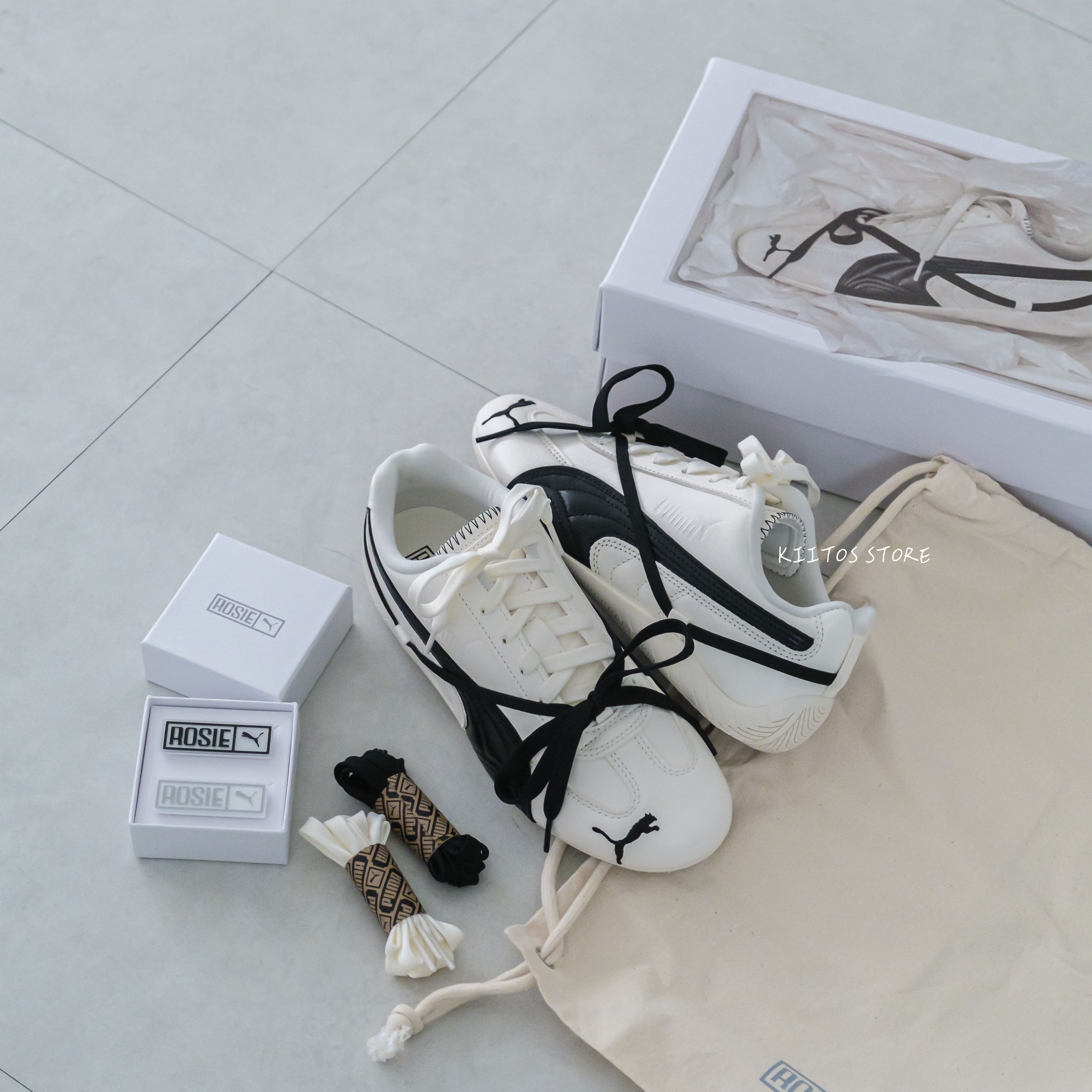 現貨 Rosé朴彩英 x Puma Speedcat Premium White 芭蕾風格 聯名賽車鞋 404390-01